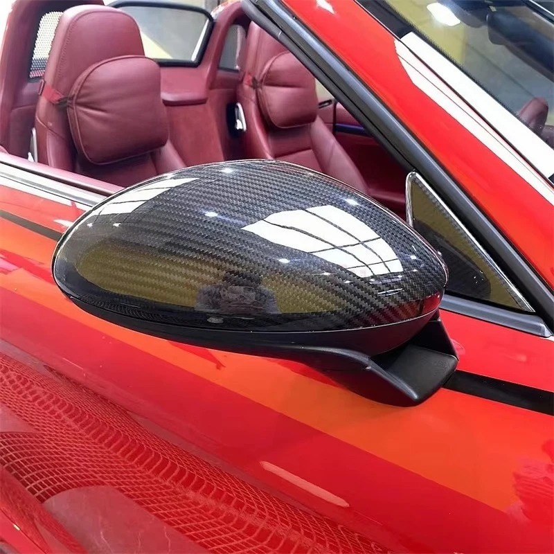 Suitable for 718 982 2016-2021 Dry Carbon Fiber Replacement OEM Style Side Door Mirror Cover
